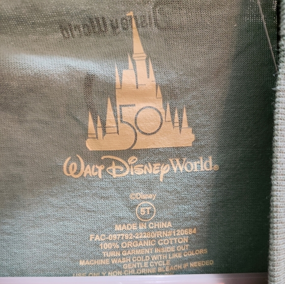 Disney Walt Disney World 50th Anniversary Holiday Panel Toddler T-Shirt - Picture 7 of 8